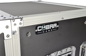 Cobra 8U 19-Inch Rack Flight Case 350mm Deep – Strong Plywood, Removable Lids